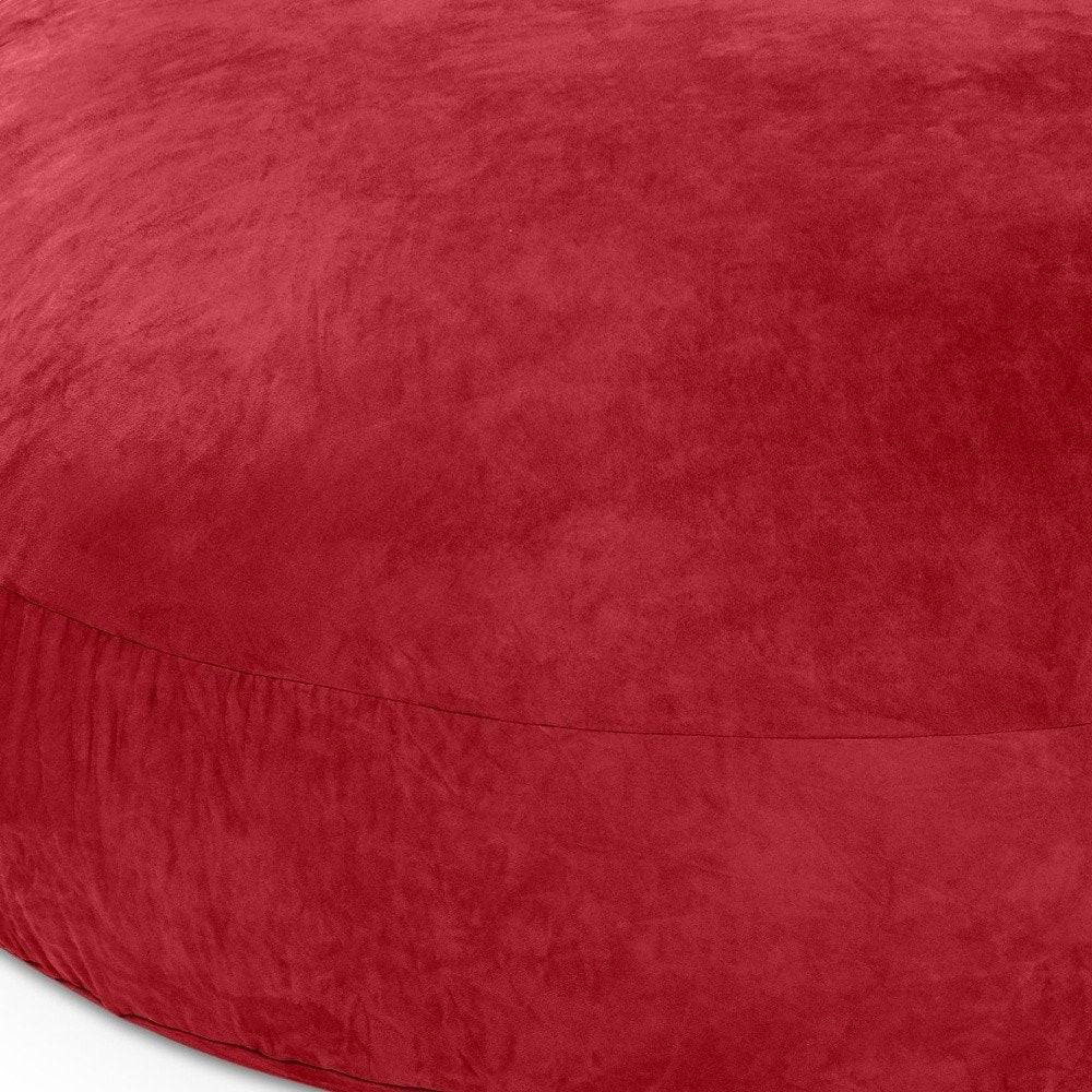 72" Cinnabar Microsuede Bean Bag Chair HomeRoots