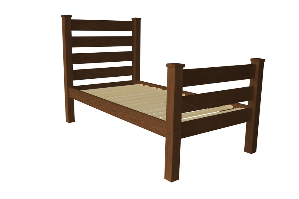 Brown Solid Wood Twin Bed Frame HomeRoots