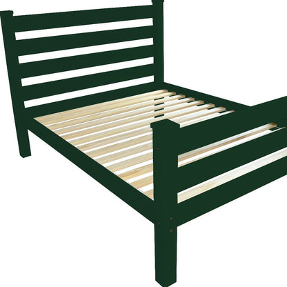 Dark Green Solid Wood Twin Bed Frame HomeRoots