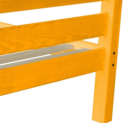 Orange Solid Wood Twin Bed Frame HomeRoots
