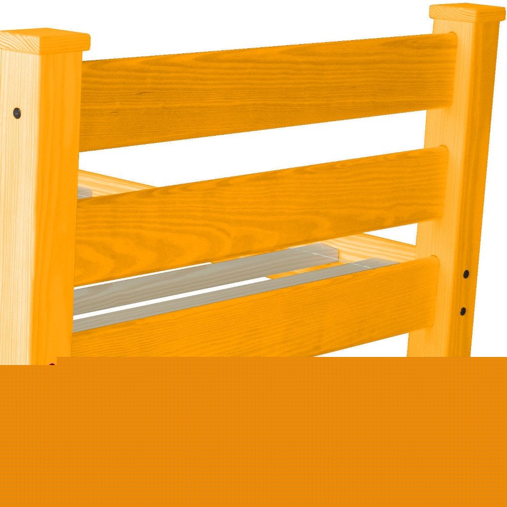 Orange Solid Wood Twin Bed Frame HomeRoots