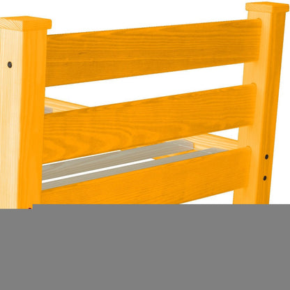 Orange Solid Wood Twin Bed Frame HomeRoots