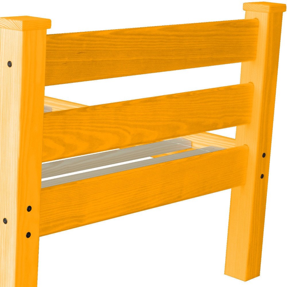 Orange Solid Wood Twin Bed Frame HomeRoots