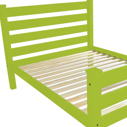 Lime Green Solid Wood Twin Bed Frame HomeRoots