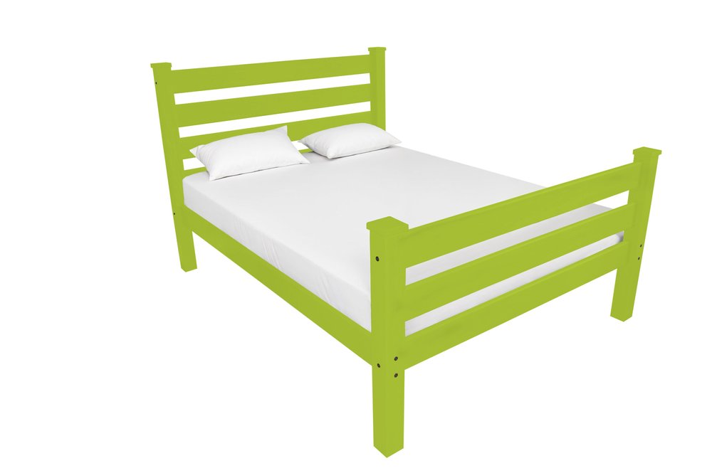 Lime Green Solid Wood Twin Bed Frame HomeRoots