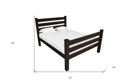 Brown Solid Wood Twin Bed Frame HomeRoots