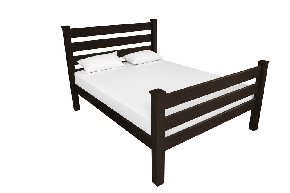 Brown Solid Wood Twin Bed Frame HomeRoots