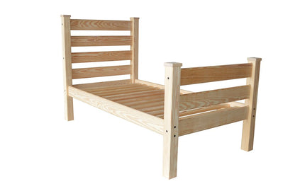 Natural Solid Wood Twin Bed Frame HomeRoots