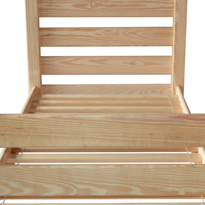 Natural Solid Wood Twin Bed Frame HomeRoots