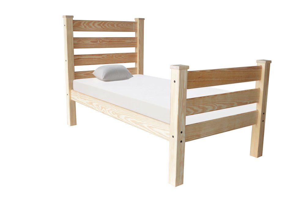Natural Solid Wood Twin Bed Frame HomeRoots