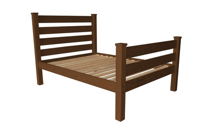 Brown Solid Wood Full Bed Frame HomeRoots