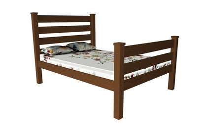 Brown Solid Wood Full Bed Frame HomeRoots