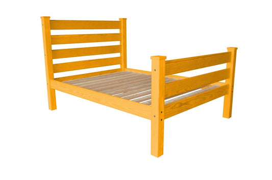 Orange Solid Wood Full Bed Frame HomeRoots