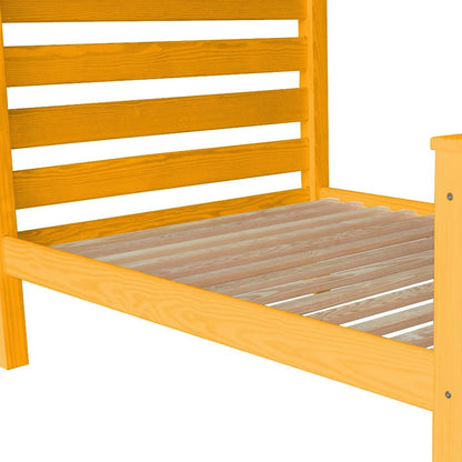 Orange Solid Wood Full Bed Frame HomeRoots