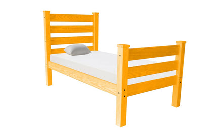 Orange Solid Wood Full Bed Frame HomeRoots