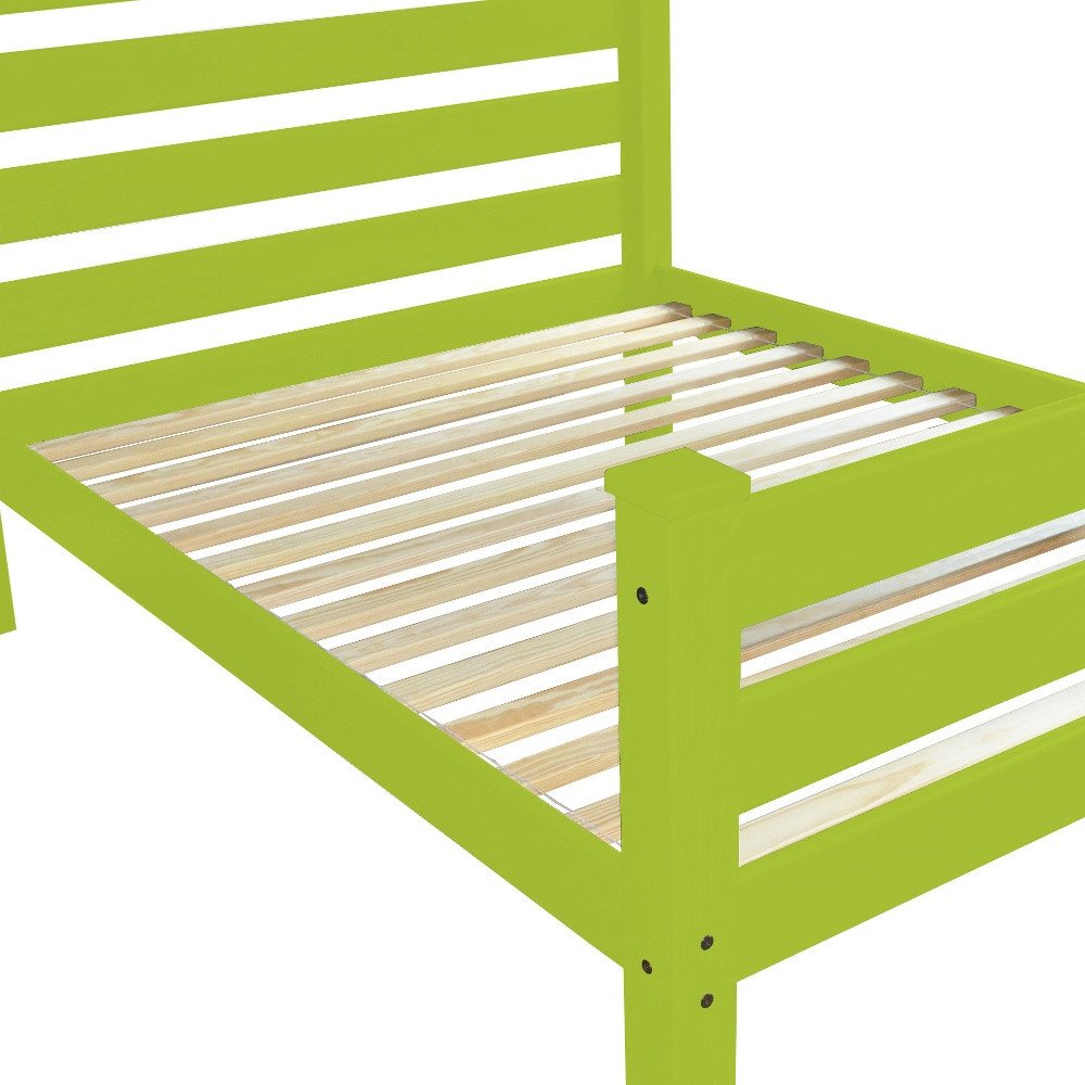 Lime Green Solid Wood Full Bed Frame HomeRoots