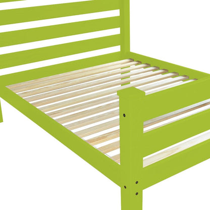 Lime Green Solid Wood Full Bed Frame HomeRoots