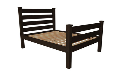 Brown Solid Wood Full Bed Frame HomeRoots
