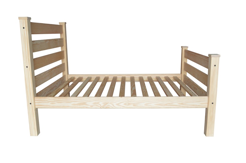 Natural Solid Wood Full Bed Frame HomeRoots