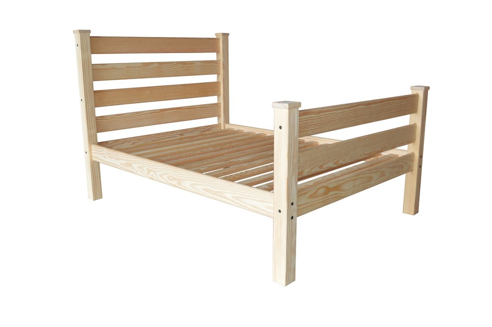 Natural Solid Wood Full Bed Frame HomeRoots