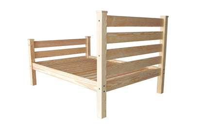 Natural Solid Wood Full Bed Frame HomeRoots
