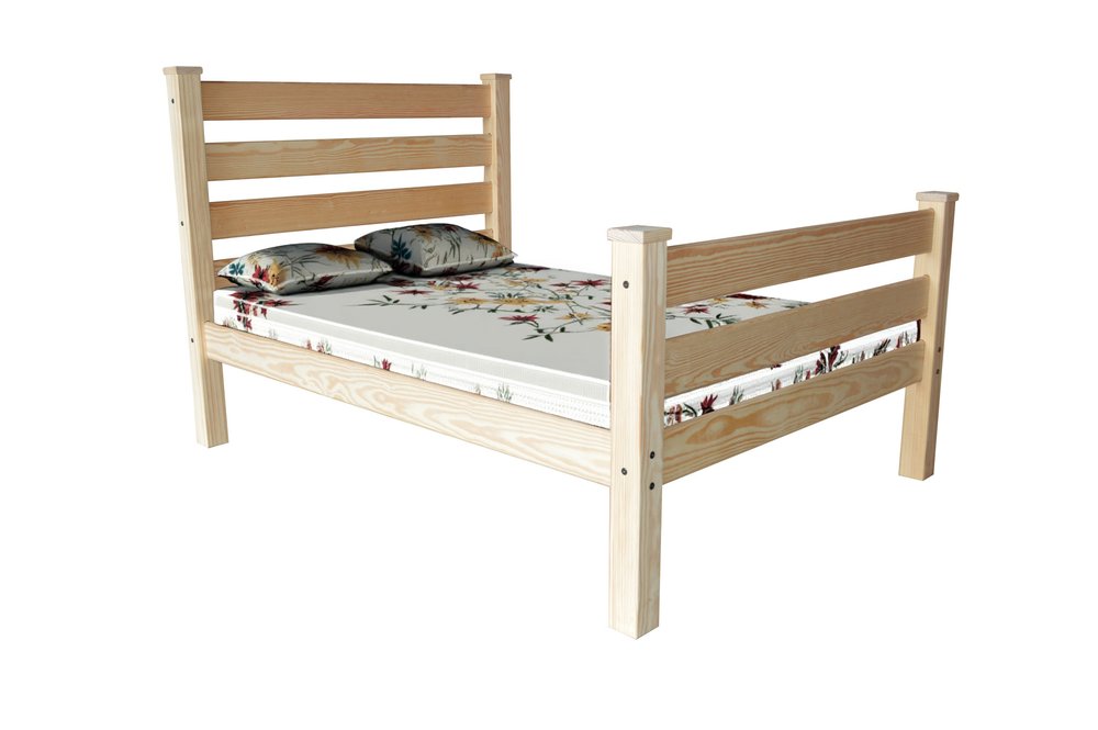 Natural Solid Wood Full Bed Frame HomeRoots