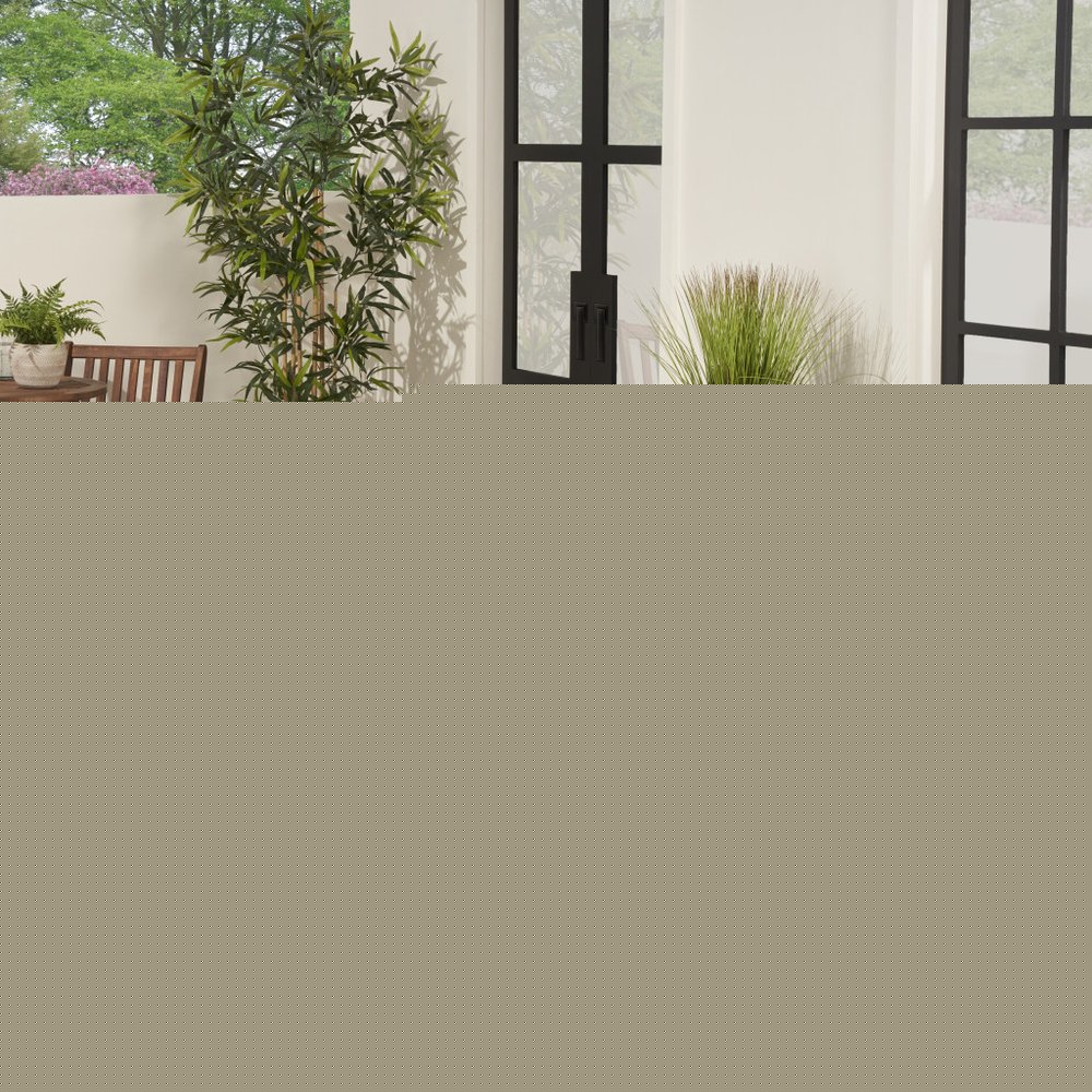 8' Ivory Orange And Blue Floral Indoor Outdoor Runner Rug