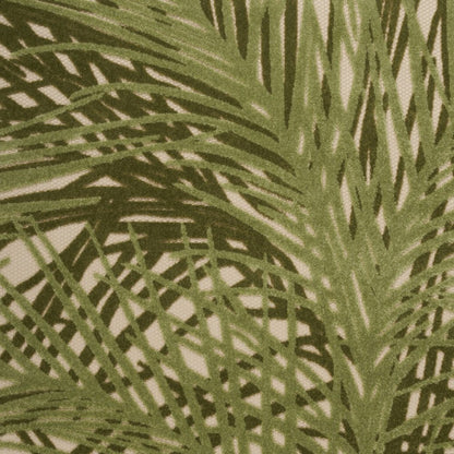 6' X 9' Ivory And Green Palm Leaf Indoor Outdoor Area Rug HomeRoots