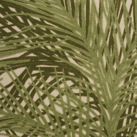6' X 9' Ivory And Green Palm Leaf Indoor Outdoor Area Rug HomeRoots