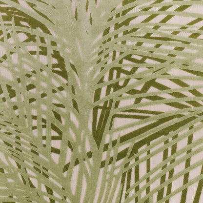 8' X 11' Ivory And Green Palm Leaf Indoor Outdoor Area Rug HomeRoots
