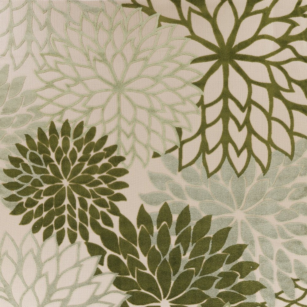 10' X 14' Ivory And Green Floral Indoor Outdoor Area Rug HomeRoots