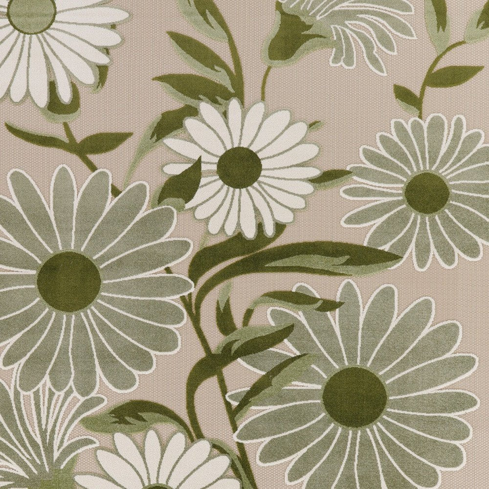 9' X 12' Ivory And Green Floral Indoor Outdoor Area Rug HomeRoots
