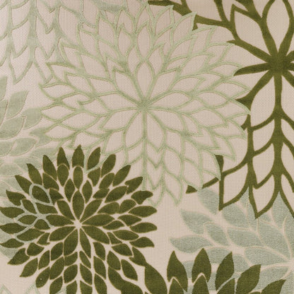 9' X 12' Ivory And Green Floral Indoor Outdoor Area Rug HomeRoots