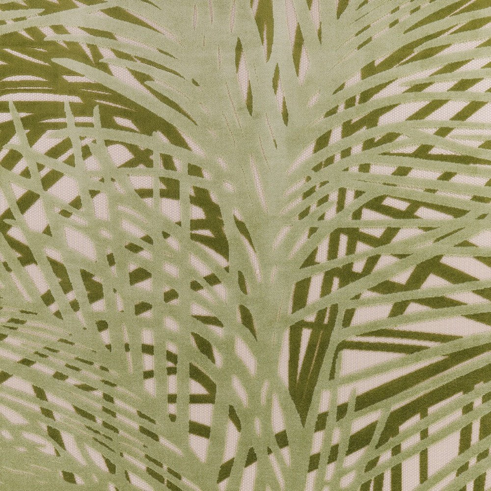 9' X 12' Ivory And Green Palm Leaf Indoor Outdoor Area Rug HomeRoots