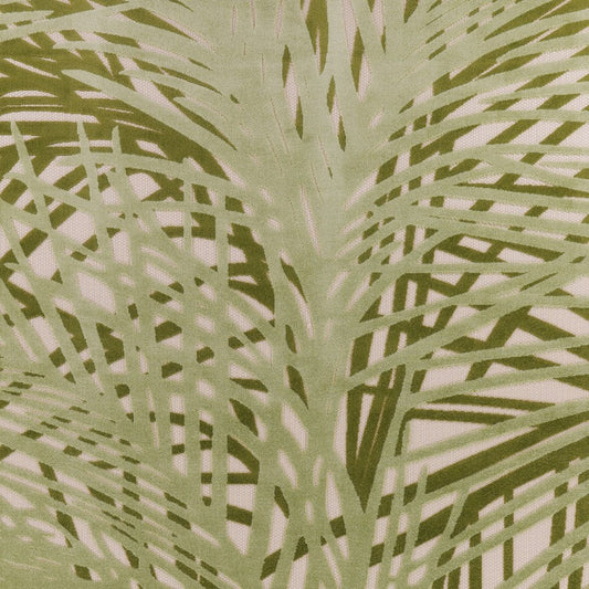 9' X 12' Ivory And Green Palm Leaf Indoor Outdoor Area Rug HomeRoots