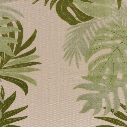 9' X 12' Ivory And Green Palm Leaf Indoor Outdoor Area Rug HomeRoots