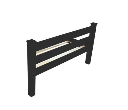 Black Solid Wood Queen Bed Frame HomeRoots