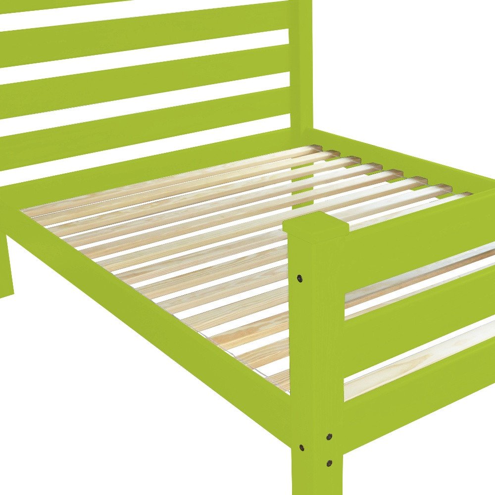 Lime Green Solid Wood Queen Bed Frame HomeRoots