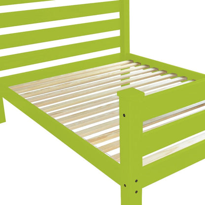Lime Green Solid Wood Queen Bed Frame HomeRoots