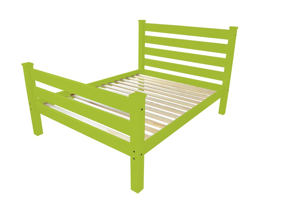 Lime Green Solid Wood Queen Bed Frame HomeRoots