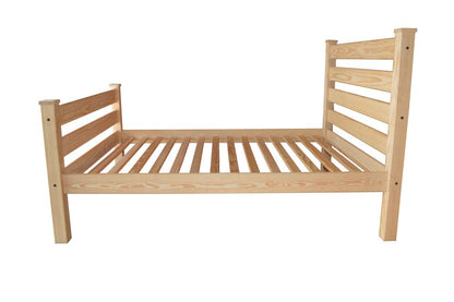 Natural Solid Wood Queen Bed Frame HomeRoots