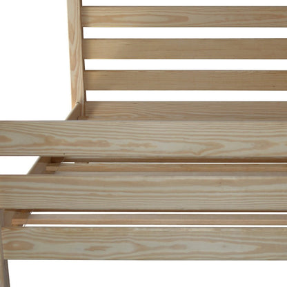 Natural Solid Wood Queen Bed Frame HomeRoots