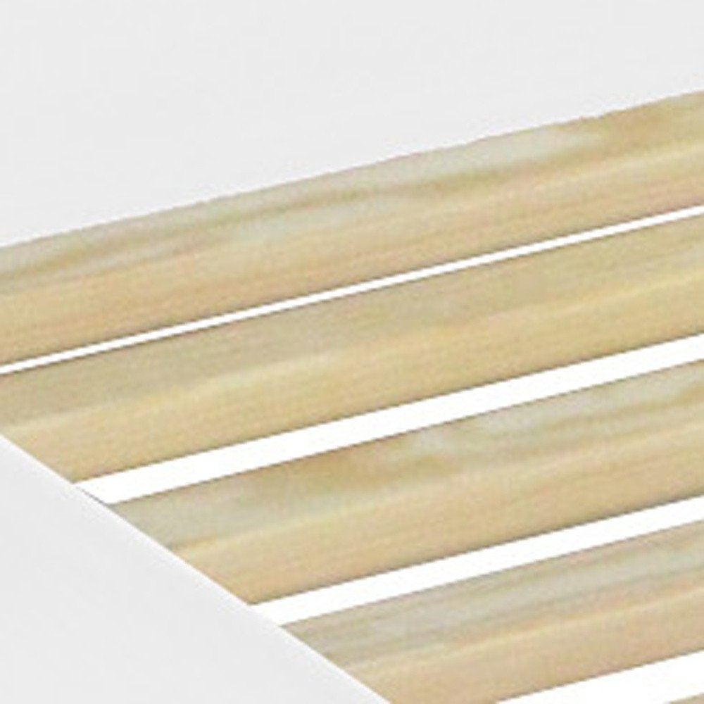 White Solid Wood Queen Bed Frame HomeRoots