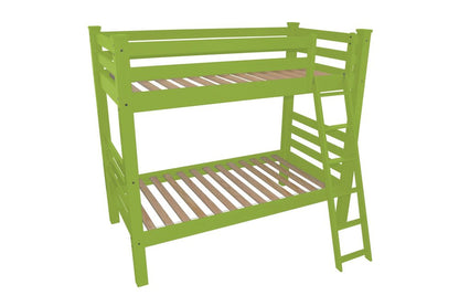 Green Twin Solid Wood Bunk Bed HomeRoots