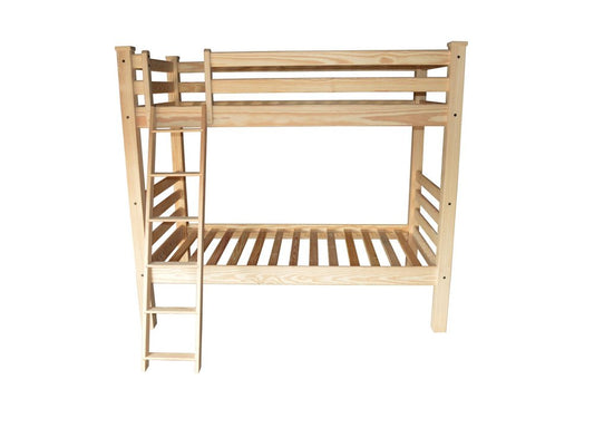 Natural Twin Over Twin Solid Wood Bunk Bed HomeRoots