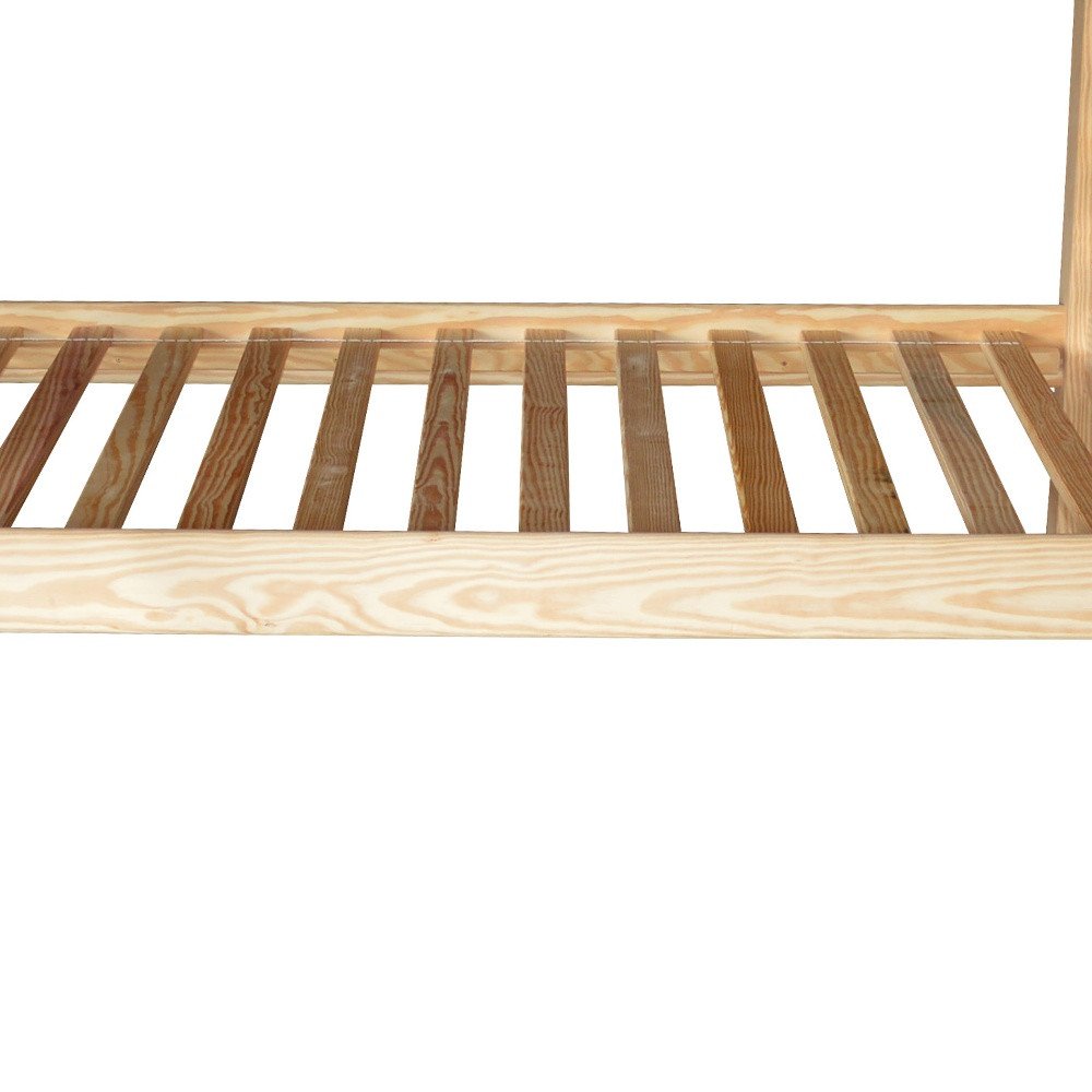 Natural Twin Over Twin Solid Wood Bunk Bed HomeRoots