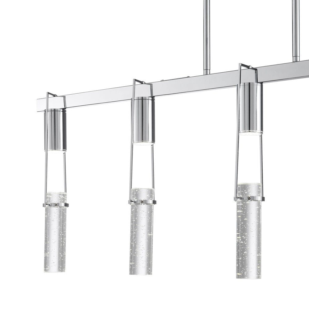 Silver And Clear Five Light Metal Dimmable Smart Enabled Chandelier With Clear Shades HomeRoots