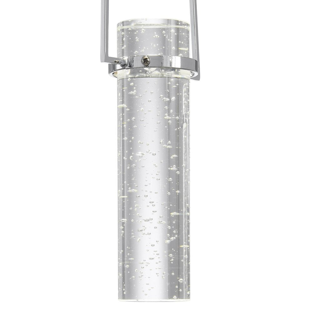 Silver And Clear Five Light Metal Dimmable Smart Enabled Chandelier With Clear Shades HomeRoots
