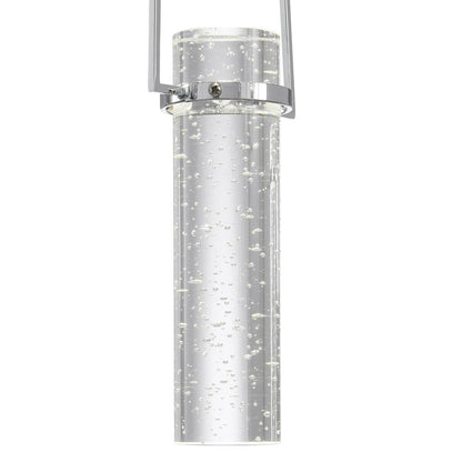 Silver And Clear Five Light Metal Dimmable Smart Enabled Chandelier With Clear Shades HomeRoots