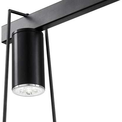 Black And Clear Five Light Metal Dimmable Smart Enabled Chandelier With Clear Shades HomeRoots